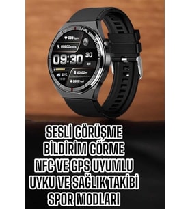 Akıllı Saat Bluetooth Bağlantılı Amoled Ekran Uyku ve Sağlık Takibi