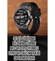 Akıllı Saat Bluetooth Bağlantılı Amoled Ekran Uyku ve Sağlık Takibi