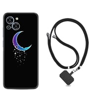 Reeder S23 Max Pro Kılıf Resimli Boyun Askılı İpli Desenli Silikon Series Moon Star 1851