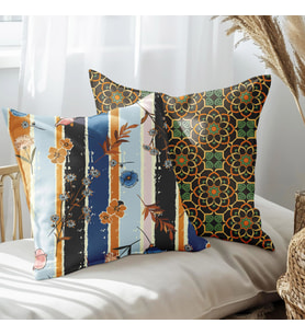 eJOYA Modern Tasarımlı 2'li Yastık İçi Ve Kırlent Kılıfı 45cm 113555