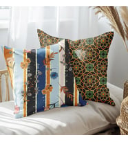 eJOYA Modern Tasarımlı 2'li Yastık İçi Ve Kırlent Kılıfı 45cm 113555