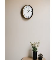 36 Cm Kahverengi Dekoratif Şık Duvar Saati (Standart)