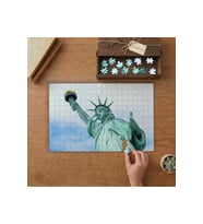 Özgürlük Heykeli Tasarımı 240 parça Ahşap Puzzle Ahşap Kutuda MP07893