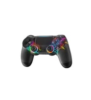 PS4/PC Uyumlu RGB Çift MOtor Titreşimli Spiderman Bluetooth Oyun Kolu (Siyah)