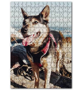 Cakapuzzle Sevimli Kurt Köpeği Puzzle Yapboz MDF (Ahşap) (120 Parça)