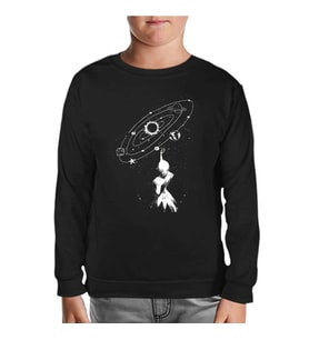 Galaksi Siyah Çocuk Sweatshirt