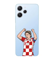 Xiaomi Redmi 12 Uyumlu Uyumlu Luka Modric Tasarımlı Şeffaf Telefon Kılıfı