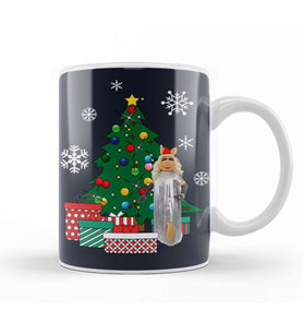 Miss Piggy Around The Christmas Tree Muppets Kupa Bardak Porselen