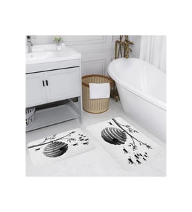 Eliana Home Baskılı 2'li Banyo Paspas Takımı RVG5131
