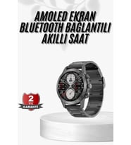 Erkeklere Özel Akıllı Saat Çelik Kordon Bluetooth Bağlantılı İos Android Uyumlu
