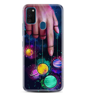 Samsung M21 M22 M23 M30 M31S M32 Kılıf Desenli Silikon Finger planet 1740