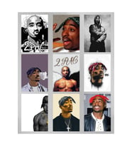 Hbb Tupac Respect Koleksiyonu 9 Parça Tupac Tasarım Ahşap Tablo Seti