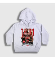 Presmono Unisex Çocuk Beyaz Baddest Mike Tyson Boks Boxing Kapüşonlu Sweatshirt 426790tt