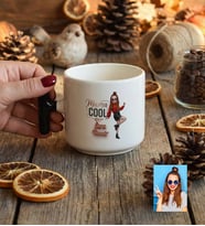 Kişiye Özel Karikatürlü Mama Cool Anneye Hediye T Kupa Anneler Günü Hediyesi