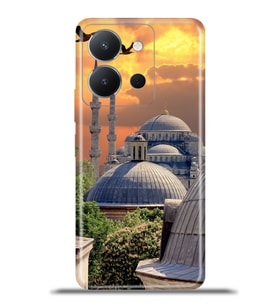 Vivo Y36 Kapak HD Renkli Dizayn Silikon Kılıf - Kızıl İstanbul