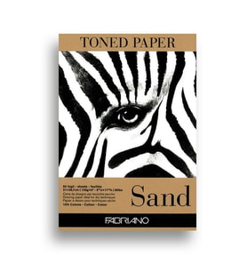 Fabriano Toned Paper Sand Eskiz ve Çizim Blok 120 gr. A4 50 yp. Kum Rengi 
