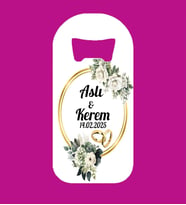 Kişiye Özel Magnet Açacak Düğün Nikah Nişan Hatırası