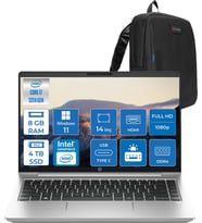Hp Probook 440 G10 Intel Core I7 1355U 8gb 4tb SSD Iris® Xe Graphics Windows 11 Pro 14" IPS Fullhd (1920X1080) 250NITS Taşınabilir Bilgisayar 968L9ETP05 + Zetta Çanta