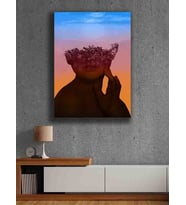 Koç stüdyo Modern tasarım kanvas tablo 50x70 (Çok Renkli)