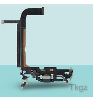 Apple İphone 13 PRO MAX Full Şarj Soketi Filmi FLEX (YEŞİL)
