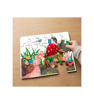 Sevimli Çalışkan Böcekler Tasarımlı 24 Parça Ahşap Çocuk Puzzle MPK0741