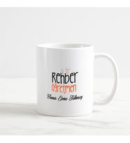 Rehber Öğretmeni Kupa Bardak (2. Tasarım) (Beyaz)