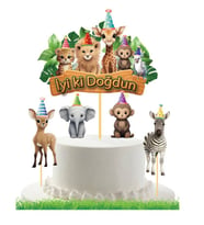 Safari Temalı Pasta Üstü Kürdan 5 li