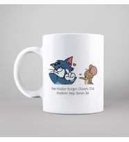 Tom & Jerry ( Kalbim Hep Seninle ) Tasarımlı Kupa