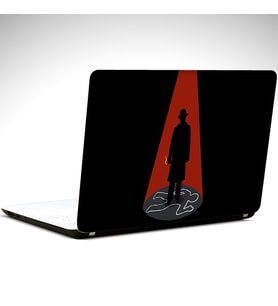 Dedektif Laptop Sticker 13 İnch (34X24CM)