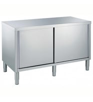 Electrolux Professional Dolaplı Çalışma Tezgahı, 1 Ara Raflı, 2 Kayar Kapılı, (6 Ayaklı) - 1600mm TN1600EN