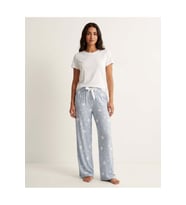 Kadın Büyük Beden Pamuklu Pijama Altı Lastikli Bel Rahat Kesim Battal Boy Soft Örme