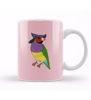 Gouldian Finch Wizard 04 Kupa Bardak Porselen