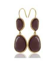 Kadir Jewellery 22 Ayar Altın Kaplama Kadın Sallantılı Küpe -El İşçiliği Ve Hipoalerjenik Küpe