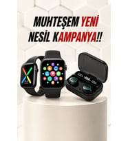 Kaliteli Akıllı Saat ve Kaliteli Bluetooth Kulaklık ANC Özelliği Uzun Pil Ömrü