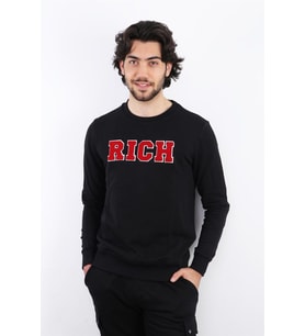 Rich Erkek Baskılı Sweatshirt