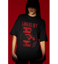 Tasarım Lana Del Rey Şarkıcı Baskılı Unisex Oversize Tişört