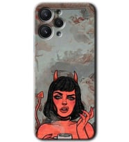 Redmi 12 Kılıf HD Desen Baskılı Arka Kapak - Devil Girl