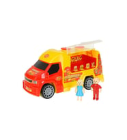 King Toys Hamburger Kamyonu LAL 1134,Aksesuarlı Burgervan Oyuncak Kamyon