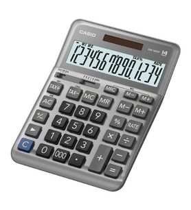 Casio Dm-1400F Masa Tipi 14 Hane Hesap Makinesi (Gri)