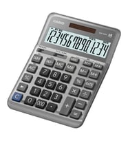 Casio Dm-1400F Masa Tipi 14 Hane Hesap Makinesi (Gri)
