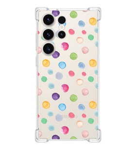 PrintiFy Samsung Galaxy S23 Ultra Uyumlu Water Color 6 Baskılı Şeffaf Köşe Korumalı Antişok Kılıf