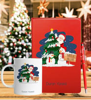 Yılbaşı İçin Kişiye Özel Tasarım Defter Kalem & Kupa Hediye Seti