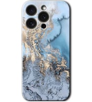 İphone 15 Pro Max Kılıf HD Desen Baskılı Kılıf - Eski Mermer