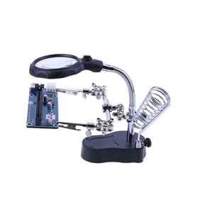 ZD-126-2 Işıklı Büyüteçli Havya Sehpası Ve Ana Kart -board Tutucu