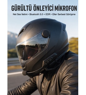 Yeni Nesil Dinleme Konuşma Özellikli Intercom Kask Kulaklığı 5.0