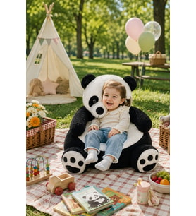 Panda Pelüş Bebek Çocuk Koltuğu