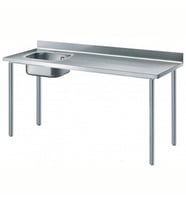 Electrolux Professional Özel Şef Çalışma Tezgahı, Sırtlı, 1 Evye (solda) - 1800 Mm TL1810SXEN