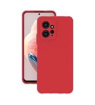 Xiaomi Redmi Note 12 4G Kılıf Kamera Korumalı Silikon Rubber Arka Kapak (Kırmızı)