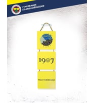 Fenerbahçe Baskılı 3'lü Ahşap-Metal Pano (Sarı-Lacivert)