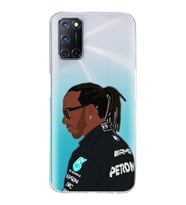 Oppo A52/A72/A92 Uyumlu Lewis Hamilton Desenli Şeffaf Telefon Kılıfı